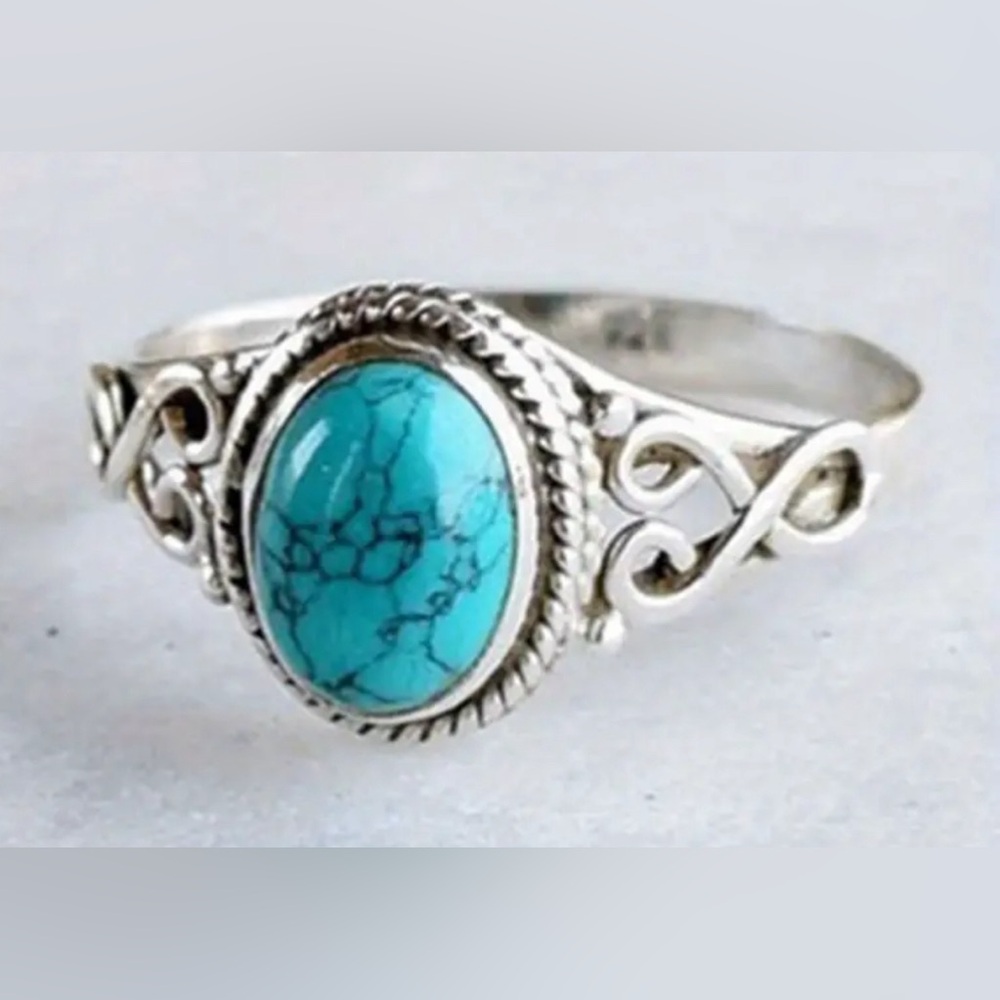 Turquoise Ring Size 9 - Picture 2 of 4
